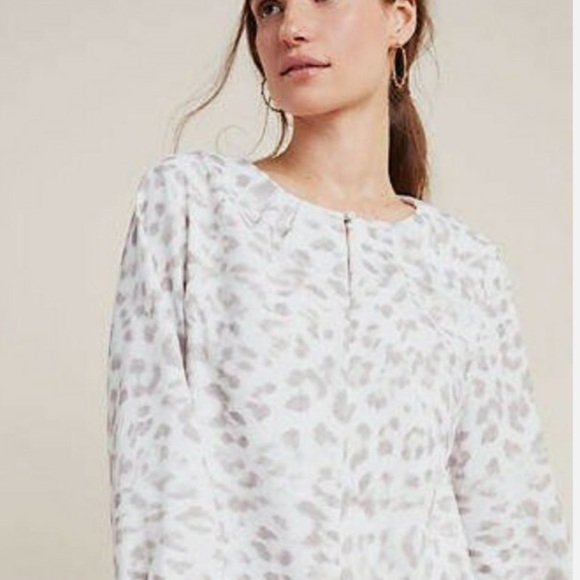 Anthropologie Felix Tunic swing Dress by Mare Mare leopard print Anthropologie L - Picture 3 of 14